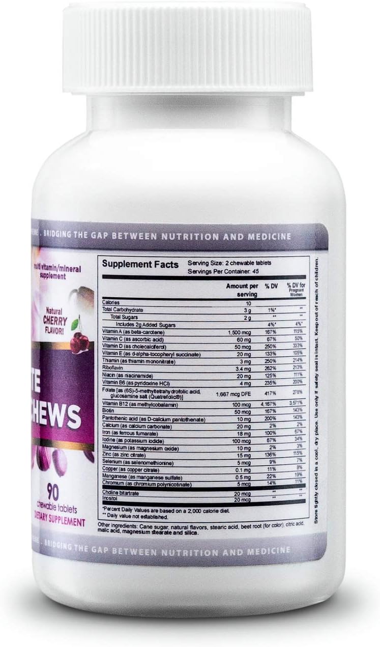 Ultimate Prenatal Chews con Folato (90 Chews)