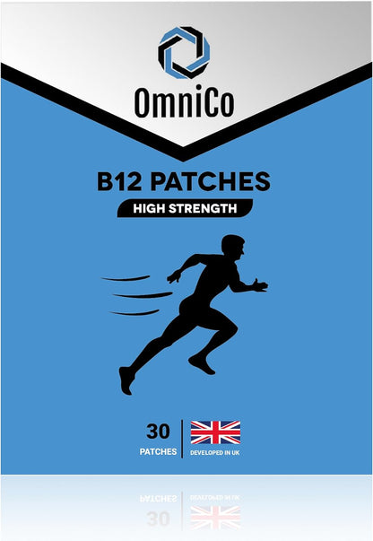 OmniCo - B12 Energy Patches – 30 Parches – Contribuye a la reducción del cansancio y la fatiga. Este es uno de los – Image 1