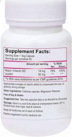Niacina 14mg Vitamina B3 con Inositol 50mg - 60 Cápsulas Veganas