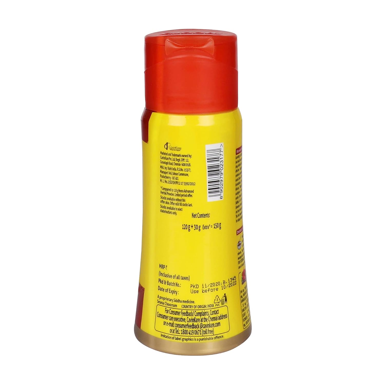 Meera Polvo Herbal Avanzado para Lavado de Cabello (150g)