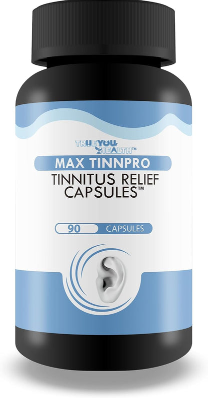 Max Tinnpro Cápsulas para el Apoyo del Tinnitus - Complemento para la Salud Auditiva