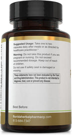 Florida Herbal Pharmacy - Extracto de Verdolaga (Purslane) en Cápsulas 10:1, 120 Cápsulas