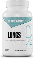 NutraBio Lungs - Suplemento Respiratorio con Immuno-LP20 y Extractos Naturales (90 Cápsulas)