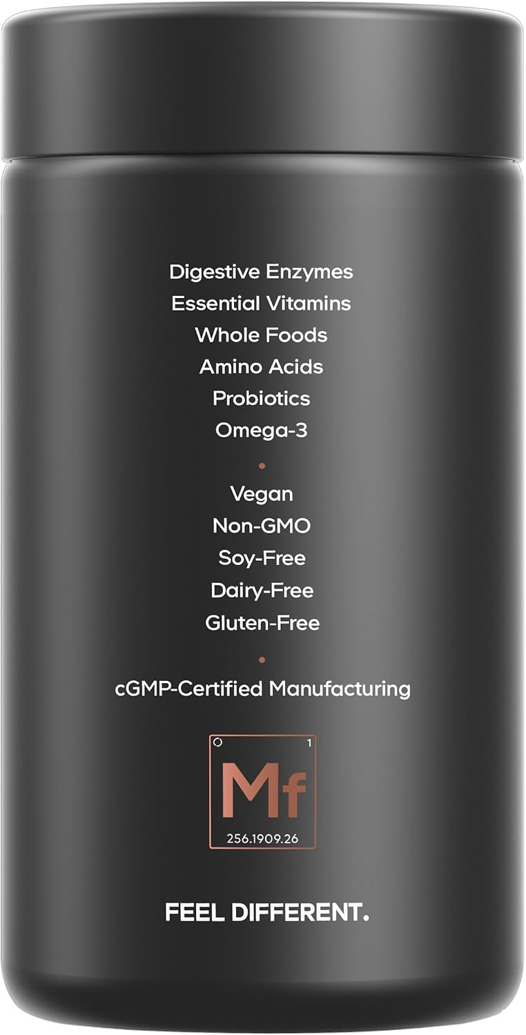 Codeage Multivitamínico Diario para Hombres – 25+ Vitaminas y Minerales, Alimentos Integrales Orgánicos, Probióticos, Omega-3, Zinc, Vitaminas A, B, C, D, E y K (2 Envases)