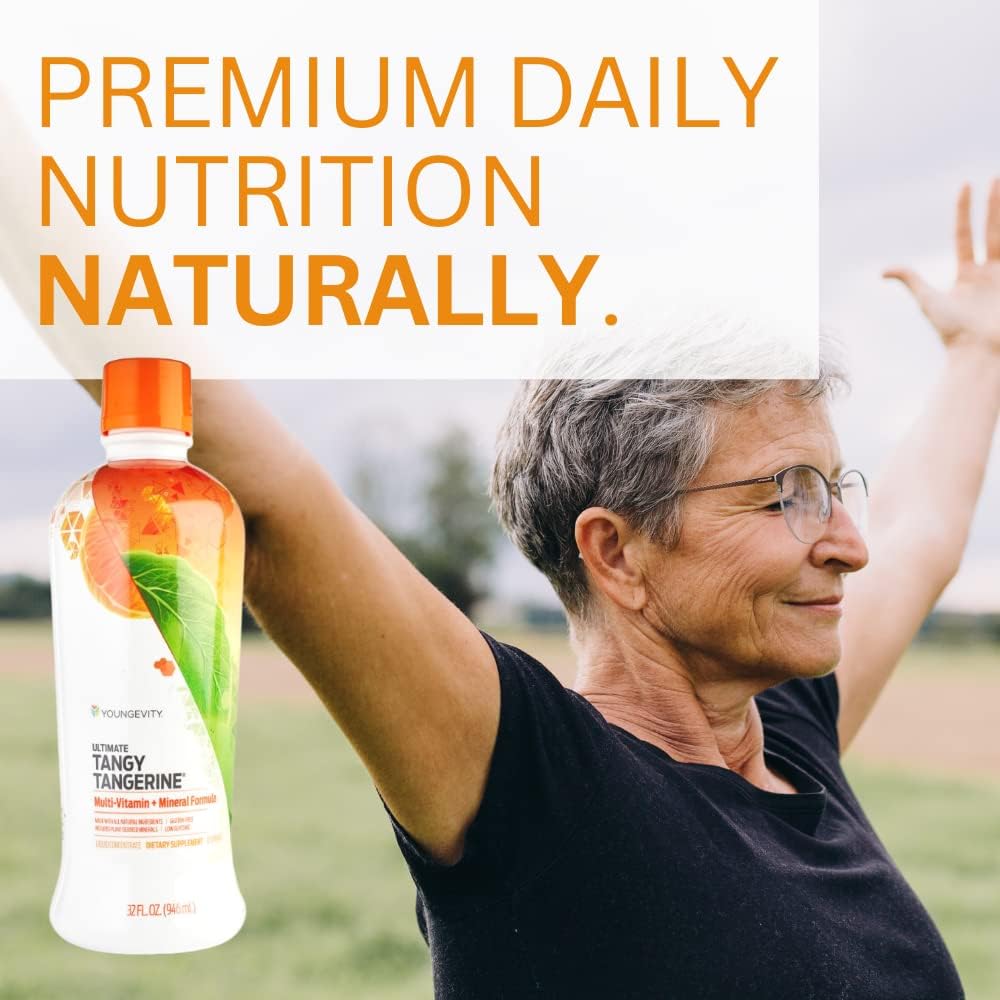 Youngevity Majestic Earth Ultimate Tangy Tangerine - Multivitamínico Líquido 946 ml