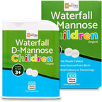 Waterfall D-Mannose Niños Original | Sin Colorantes ni Aromas Artificiales | Vegano | 250 mg Comprimidos de Disolución Oral – 100 Unidades