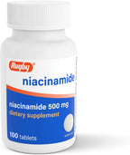 Rugby Niacinamida 500 mg - 100 Tabletas (Paquete de 3)