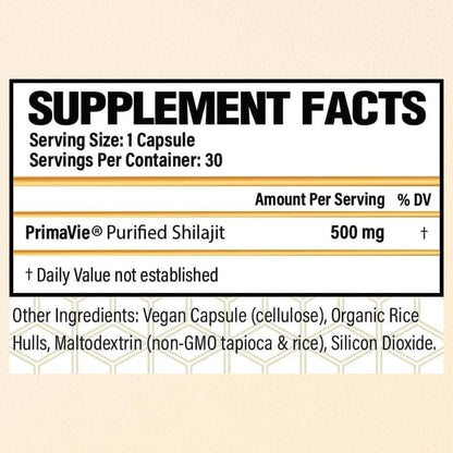 CHOQ Shilajit - Cápsulas Veganas 500 mg - Ácido Fúlvico >50% – Image 6