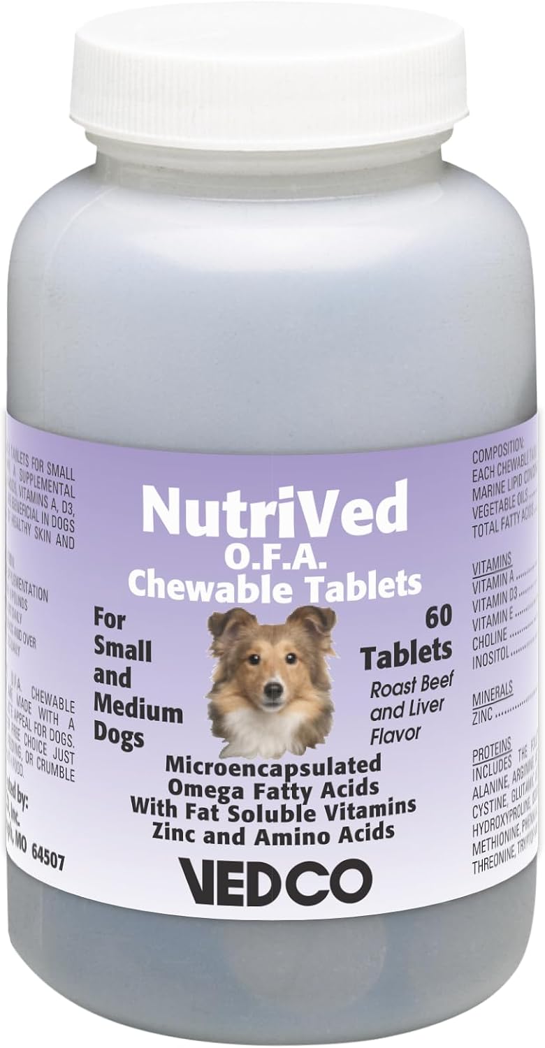 Vedco 60 Comprimidos Masticables Nutrived O.F.A. para Perros Grandes
