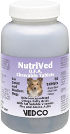 Vedco Nutrived O.F.A. Chews for Small and Medium Dogs (60 Count)