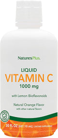 NaturesPlus Liquid Vitamin C - 1000 mg, 887 ml - With Lemon Bioflavonoids - Vegetarian, Gluten-Free - 30 Servings