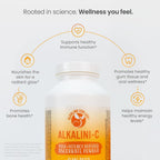 Alkalini-C Vitamina C Tamponada en Polvo - Sin Maíz, Vegano, 1,584 mg por Dosis