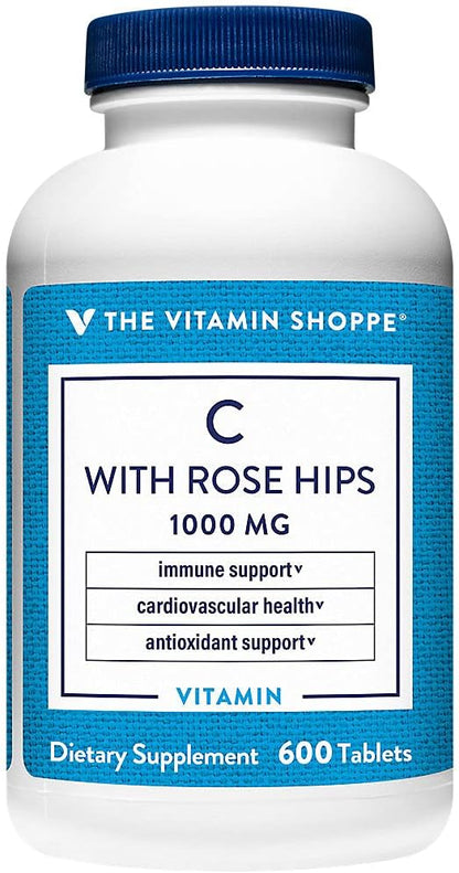 The Vitamin Shoppe C-1000 con Rosa Mosqueta, 600 Comprimidos – Image 1