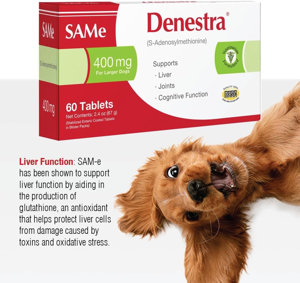 Denestra Same para Perros – S-Adenosil-L-Metionina (SAMe) 200 mg, 60 comprimidos