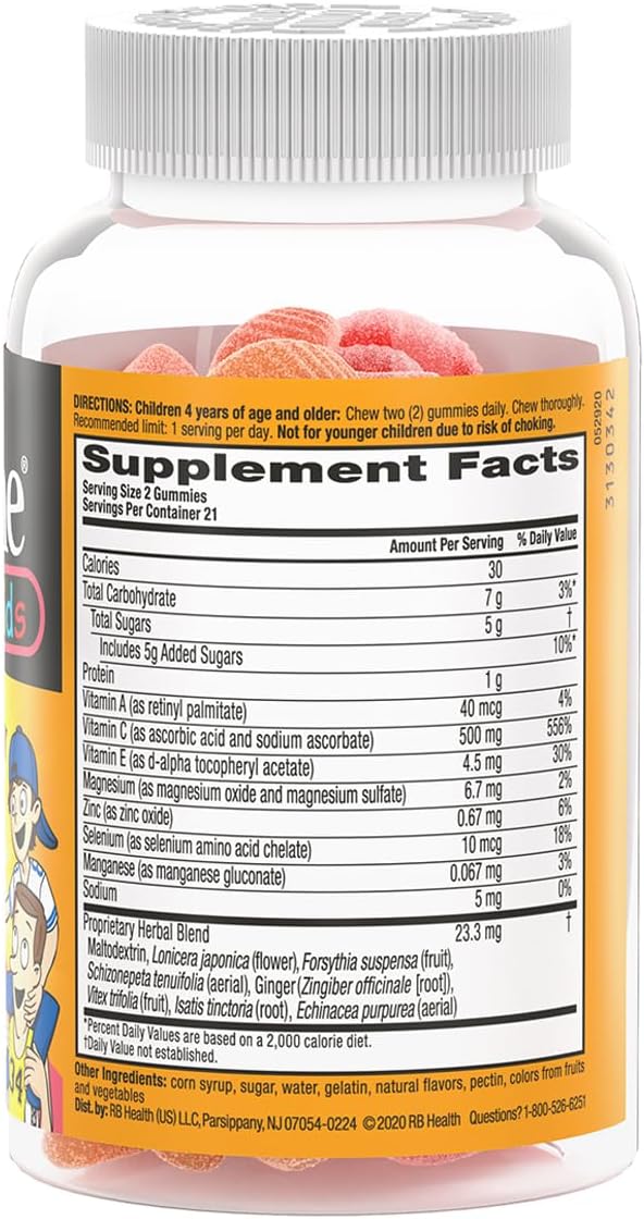 Airborne Gominolas de Vitamina C y Zinc para Niños, 126 uds (3 Envases)