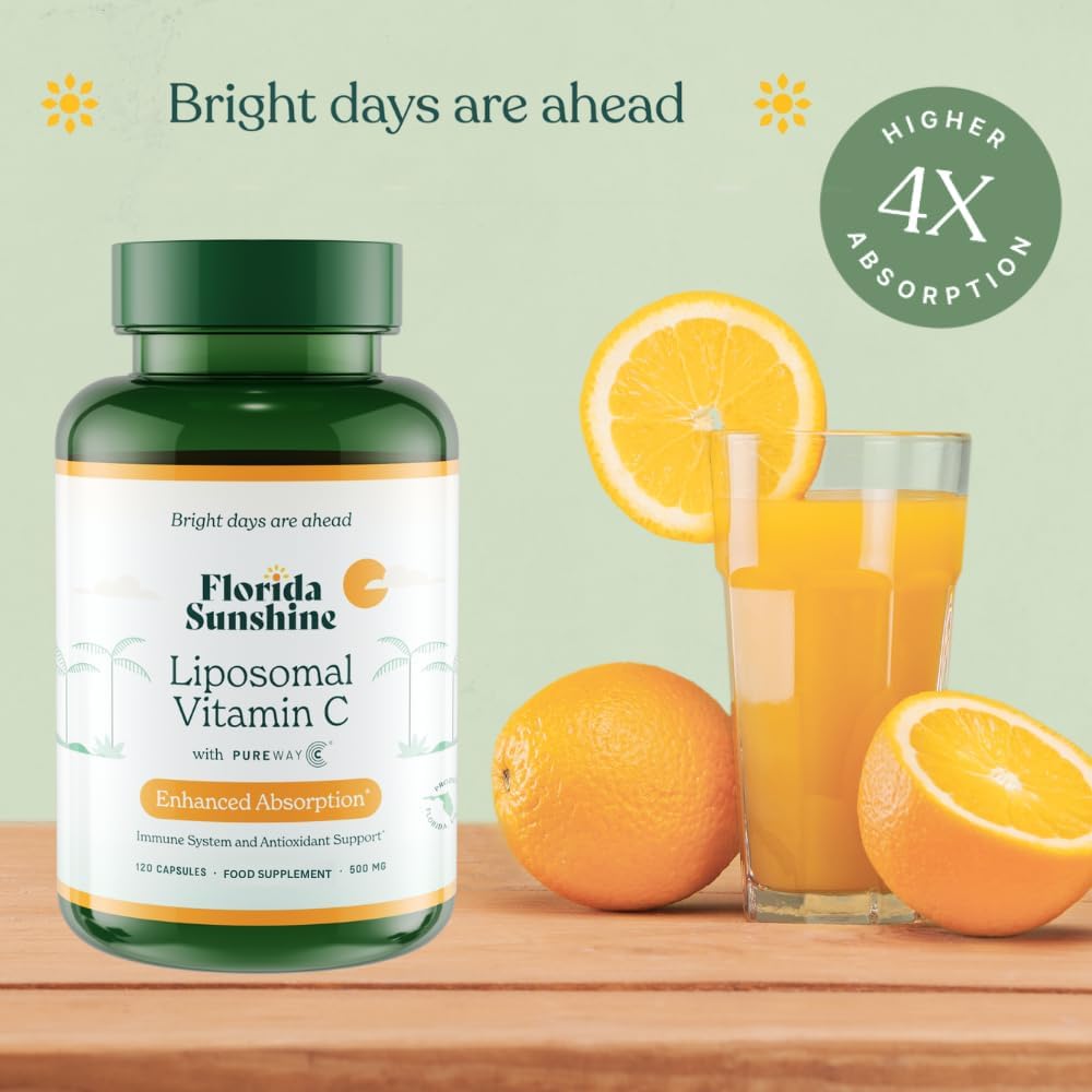 Florida Sunshine Liposomal Vitamin C 500mg - 120 Cápsulas
