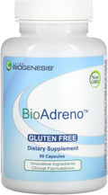Nutra Biogenesis BioAdreno - Suplemento Antioxidante con Corteza Suprarrenal Bovina, Apoya la Energía Celular y la Salud del Sistema Nervioso - 90 Cápsulas