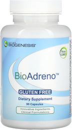 Nutra Biogenesis BioAdreno - Suplemento Antioxidante con Corteza Suprarrenal Bovina, Apoya la Energía Celular y la Salud del Sistema Nervioso - 90 Cápsulas