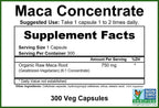GreenPacks® Maca Orgánica Gelatinizada - 300 Cápsulas