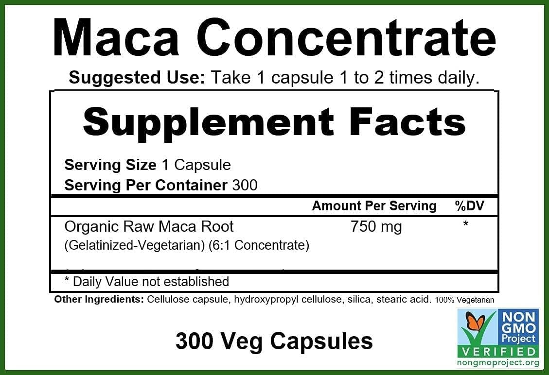 GreenPacks® Maca Orgánica Gelatinizada - 300 Cápsulas