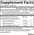 Carlson - Tocotrienols, 40 mg, with Natural-Source Vitamin E, Gamma, Alpha, Delta, Beta, Sustainably Sourced, 30 Softgels