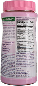 Nature's Bounty Optimal Solutions Gominolas para Piel, Cabello y Uñas, Pack de 2 (160 gominolas)