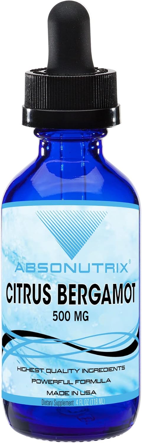Absonutrix Extracto de Bergamota Citrus 500 mg, 118 ml (4 fl oz) – 200 Raciones – Gotas Líquidas
