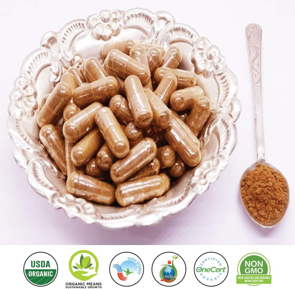 Herbsforever Gokshuradi Guggul - 90 Cápsulas Vegetales - 800 mg