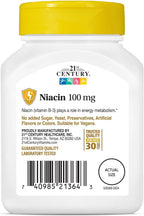 Niacina 100 mg, 110 Comprimidos