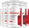 Glucocyn Cápsulas – Suplemento Avanzado de Fórmula Natural para el Soporte de Glucosa, 5 Envases (300 Cápsulas)