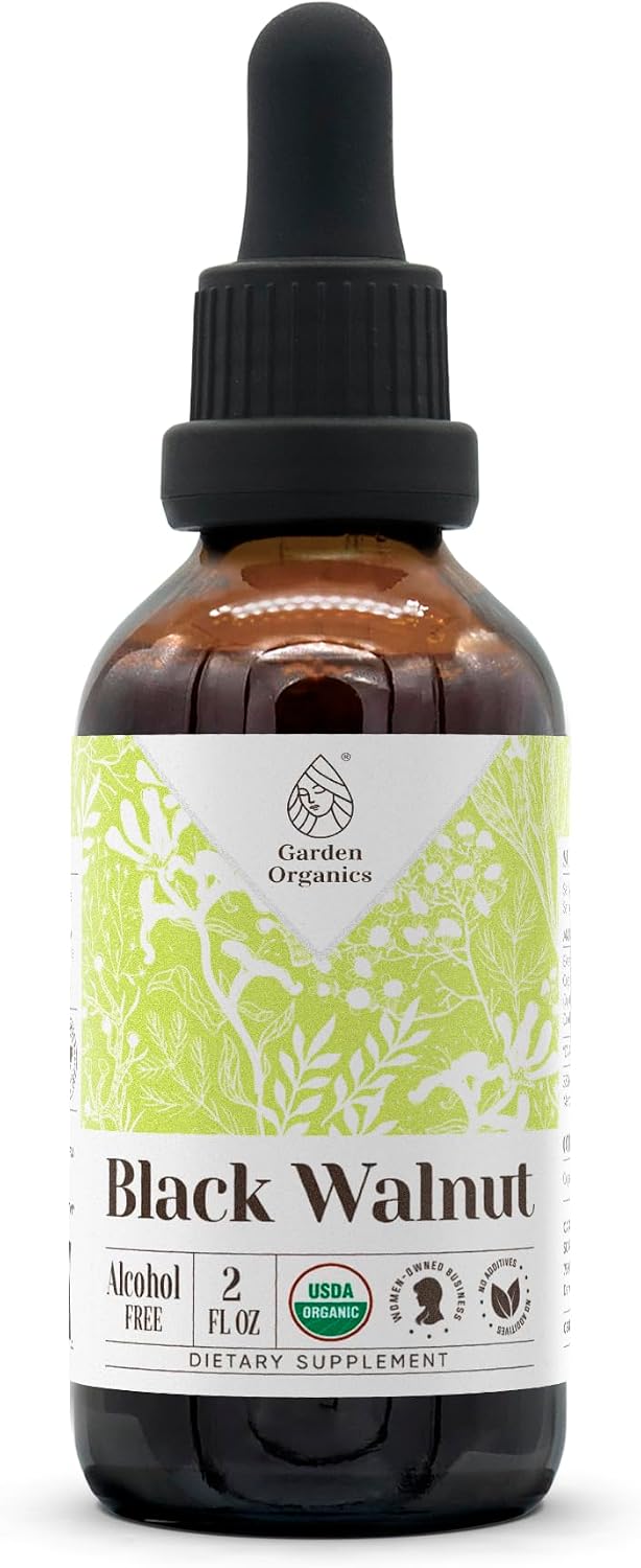 Black Walnut USDA Organic 120 Cápsulas - Suplemento Natural de Alta Potencia con Cáscara de Nogal Negro (Juglans Nigra) Ecológica - Cápsulas Vegetales Certificadas