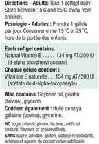 Jamieson Vitamina E 200 UI, 100 Cápsulas Blandas