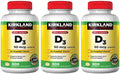 Kirkland Signature Vitamina D3 2000 IU - Pack de 3