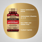 Piping Rock Suplemento Antioxidante Avanzado con Vitaminas A, C y E | Fórmula Ultra Max | 120 Comprimidos | No-OGM, Sin Gluten