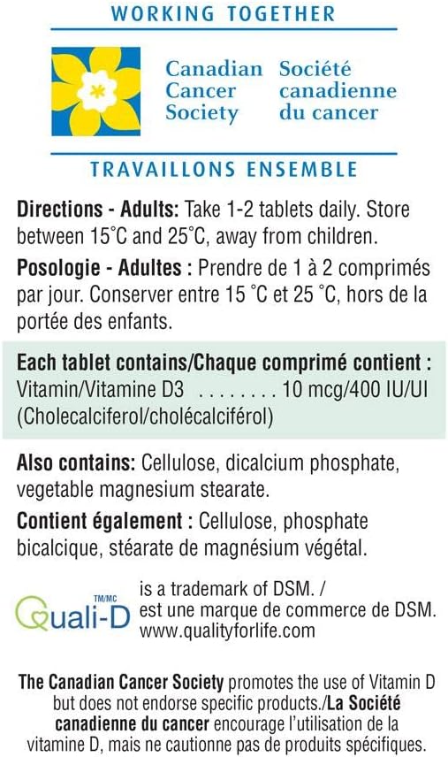 Vitamina D 400 UI - 90 Comprimidos