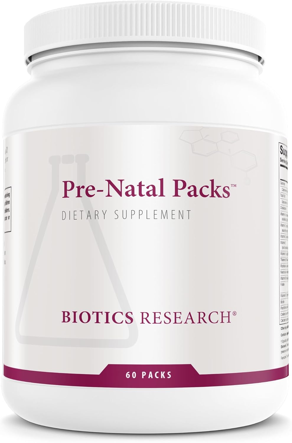 Biotics Research Pre Natal Packs™ 60 Pack - Nutrición Prenatal y Postnatal