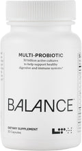 LTH Balance Multi Pro 30B Probiótico - Confianza de los miembros de Life Time - 30 mil millones de UFC - Sin lácteos, estable en almacenamiento - Apoyo intestinal e inmunológico - 30 cápsulas