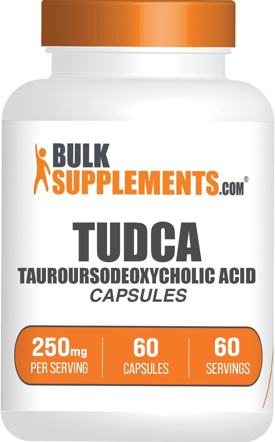 BulkSupplements.com TUDCA 250mg Cápsulas - Complemento Alimenticio de Ácido Tauroursodesoxicólico (60 Cápsulas)