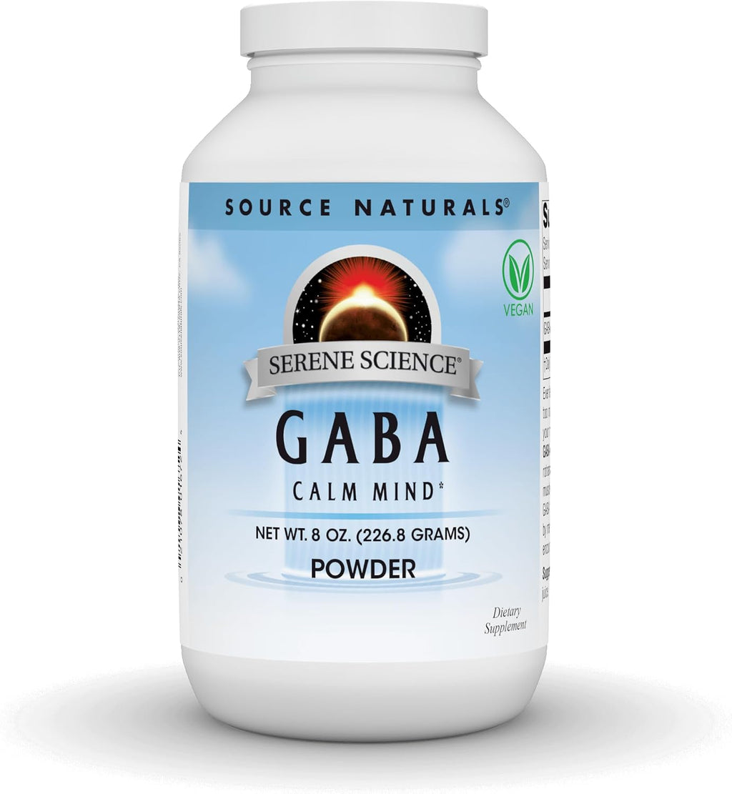Source Naturals Serene Science GABA, Polvo Vegano Calmante - 113 g (4 oz)