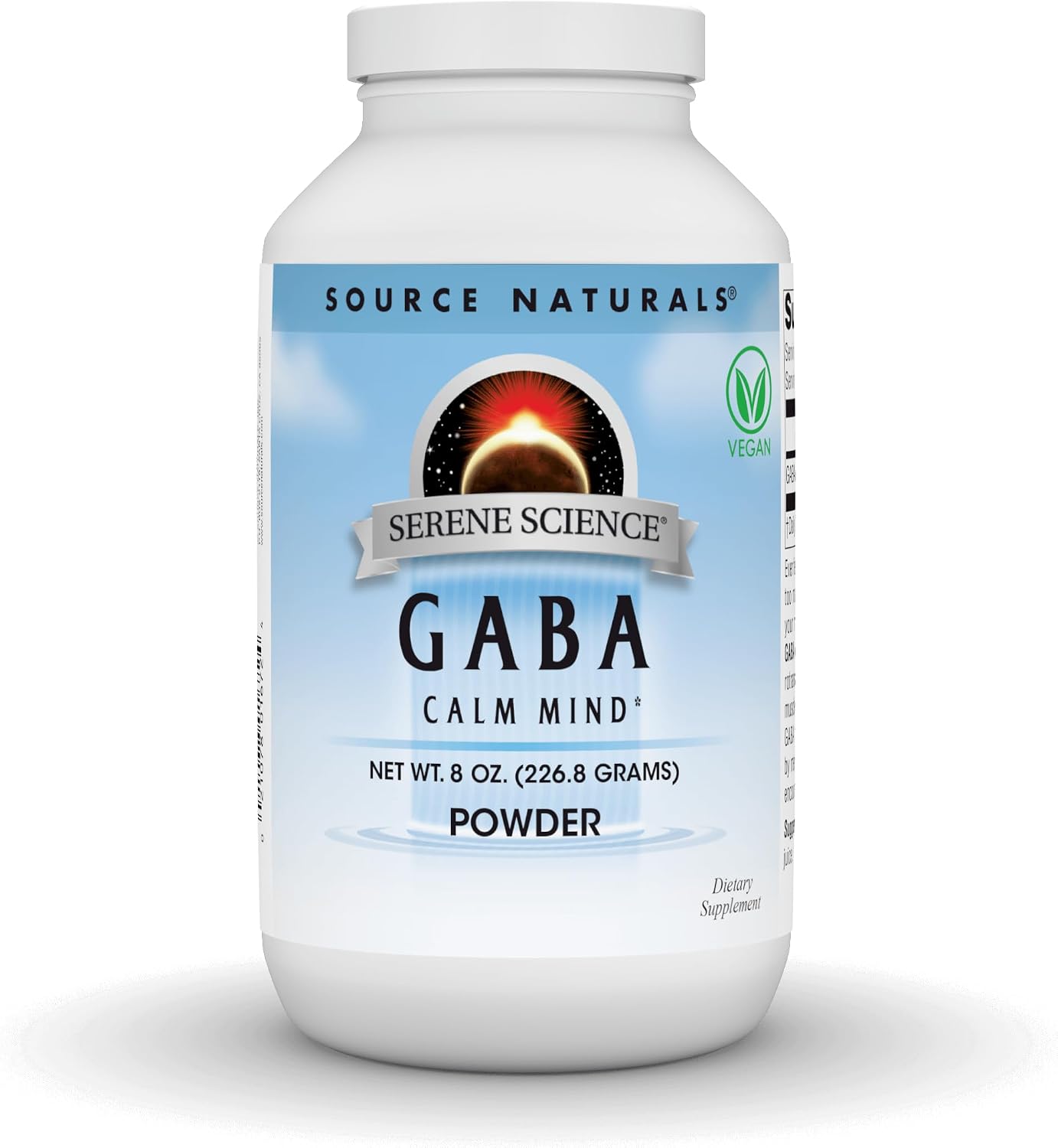 Source Naturals Serene Science GABA, Polvo Vegano Calmante - 113 g (4 oz)