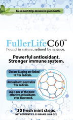 Carbon 60 (C60) Tiras Disolubles Antioxidantes - Puro 99.99% - 30 Tiras