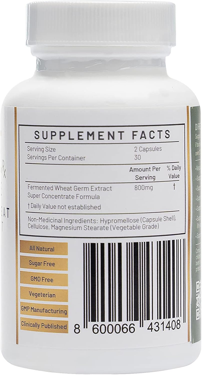 Spermidine Pet Health - Premium Fermented Wheat Germ Extract - Apoya Piel, Pelaje, Digestión - 60 Cápsulas