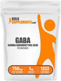 GABA Powder - Gamma Aminobutyric Acid, 750mg per Serving, 1 kg (2.2 lbs) - BulkSupplements.com