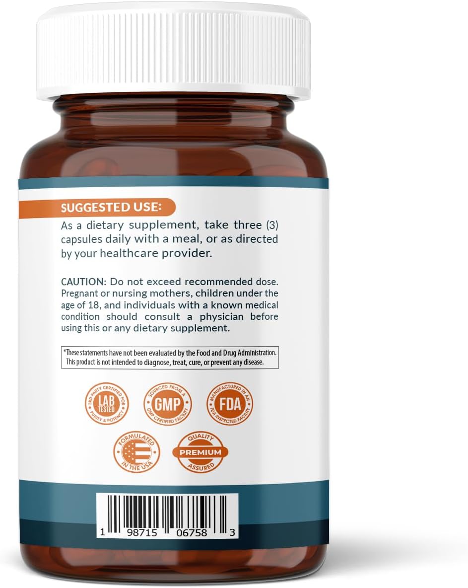 VitaPulse L-Triptófano 1500mg, 240 Cápsulas, Fórmula Nocturna, No Transgénico