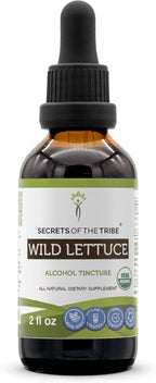 Secrets of the Tribe Lechuga Silvestre Orgánica - Extracto de Alcohol 59 ml