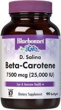 BlueBonnet Betacaroteno Mixto 25.000 UI (7500 mcg) - 90 Cápsulas Blandas