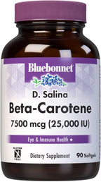 BlueBonnet Betacaroteno Mixto 25.000 UI (7500 mcg) - 90 Cápsulas Blandas