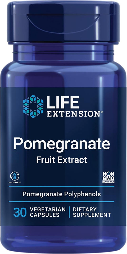 Life Extension Pomegranate Fruit Extract, 500 mg, 30 Vegetarian Capsules