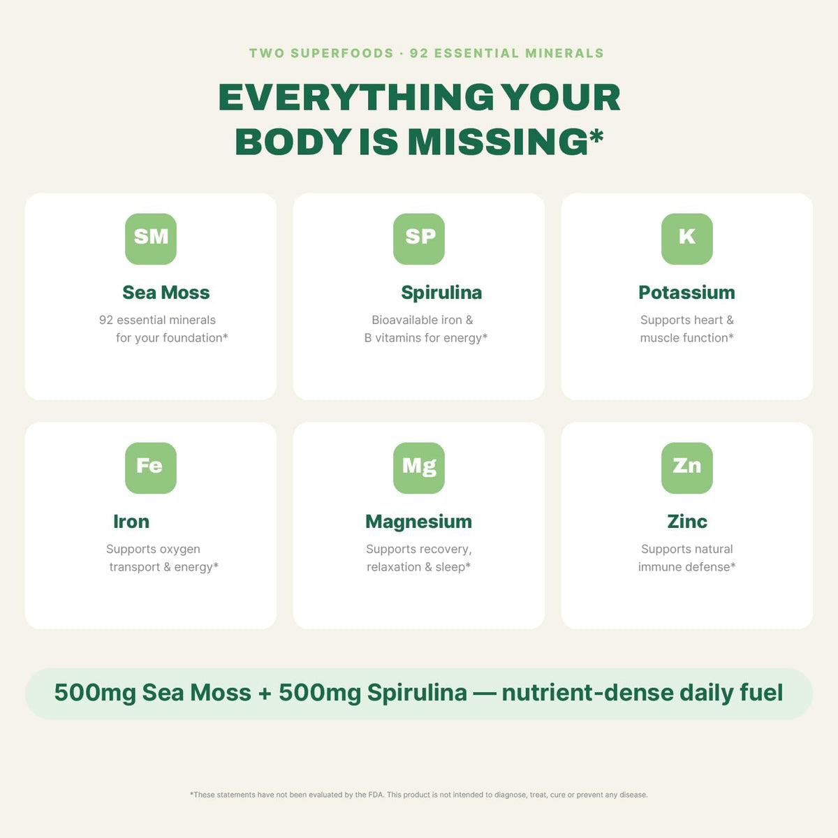 Cápsulas de Musgo Marino y Espirulina - Complemento Alimenticio Natural - 120 Cápsulas – Image 4