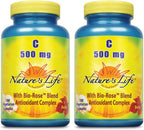 Nature's Life Vitamina C, 500 mg Cápsulas | 100 unidades